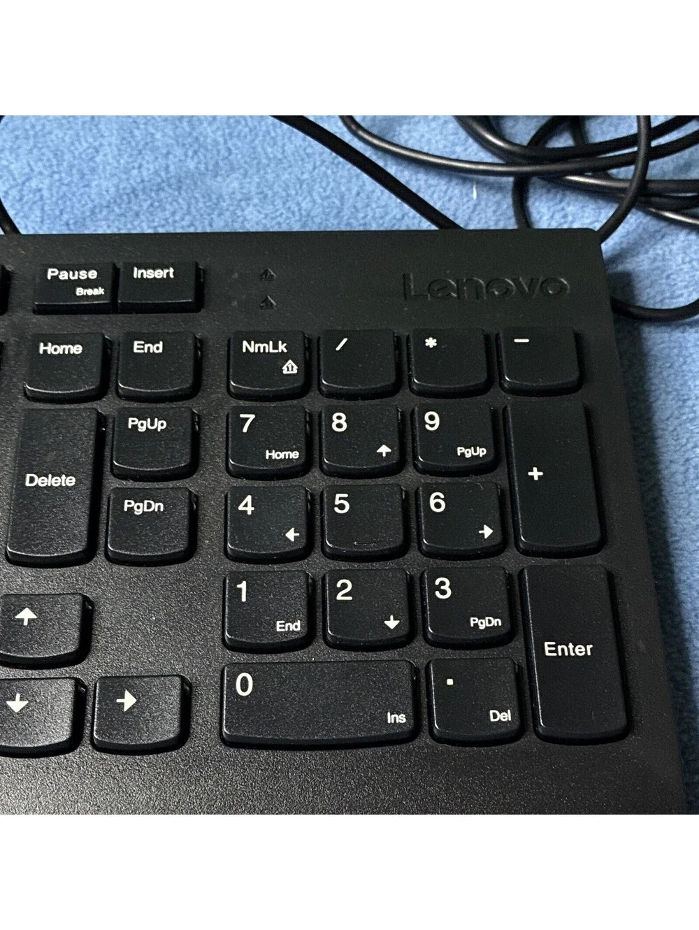 Lenovo Slim Wired USB Full-Size Keyboard, Black, English QWERTY, Multimedia-0069